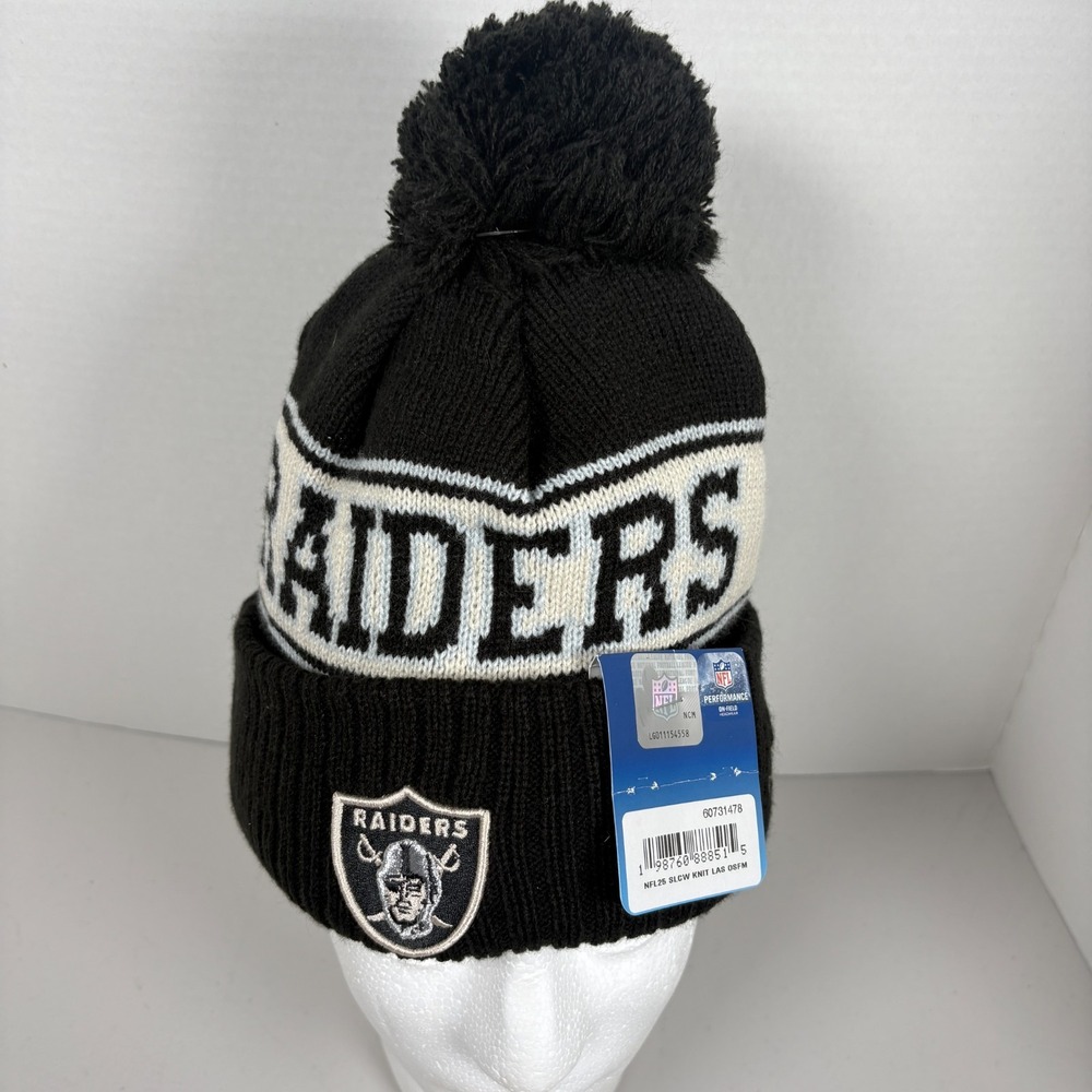 New Era NFL Performance on Field NFL Beanie Knit Las Vegas Raider OSFM Hat